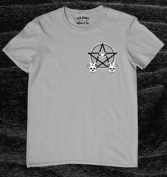 'RAM SKULL PENTAGRAM' TEE SHIRT