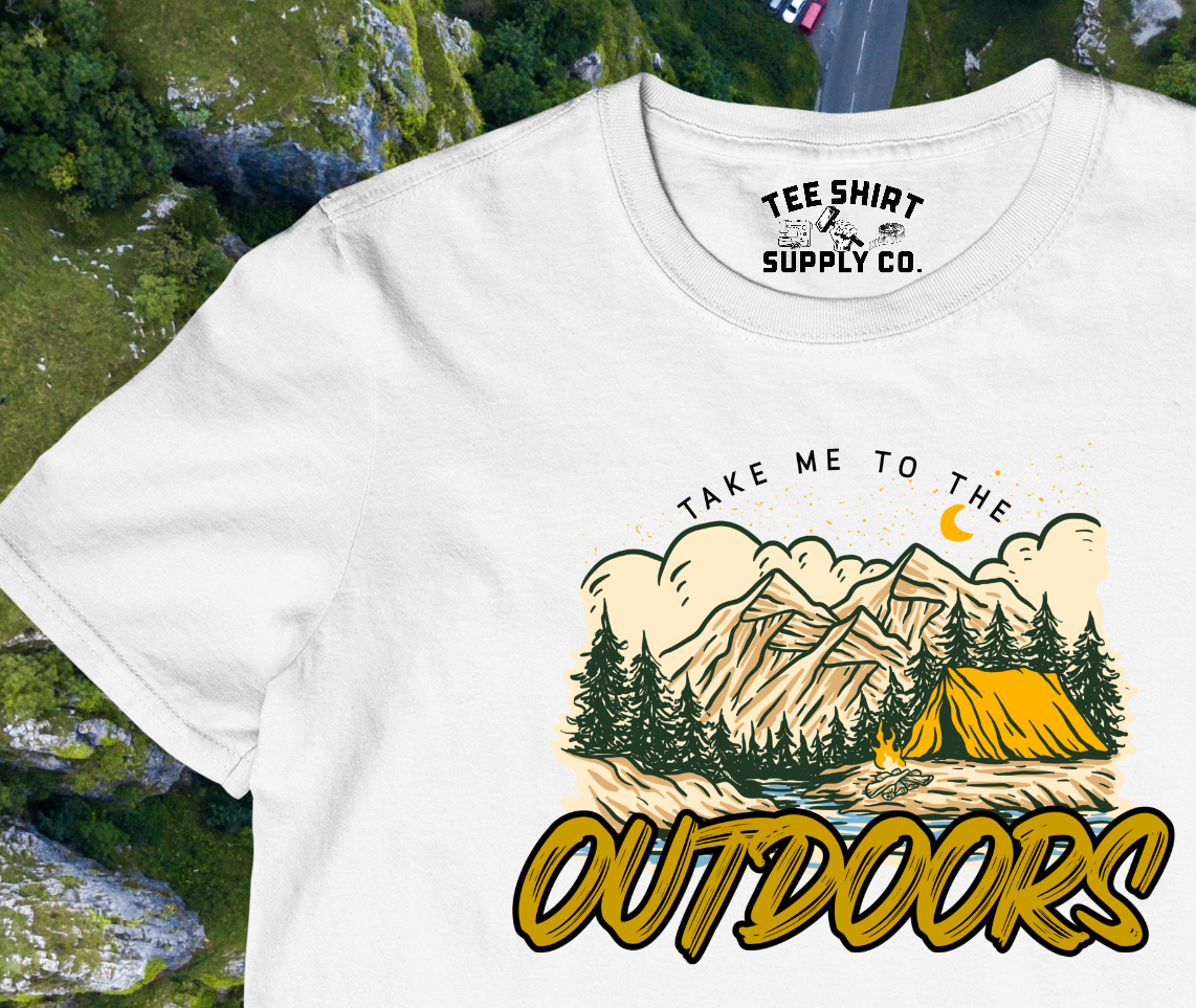 'TAKE ME TO THE OUTDOORS' TEE SHIRT