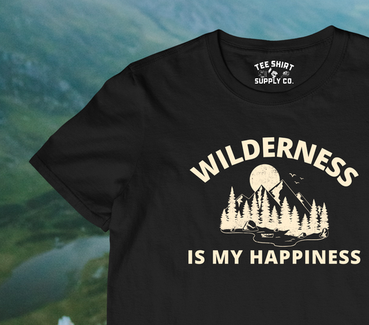 'WILDERNESS IS MY HAPPINESS' TEE SHIRT