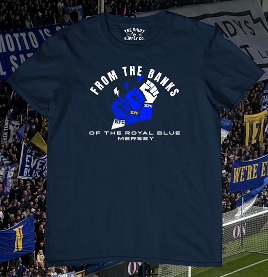 'ROYAL BLUE MERSEY' TEE SHIRT - NAVY BLUE