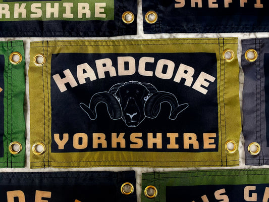 'HARDCORE YORKSHIRE' (Swaledale Sheep) Wall Pennant