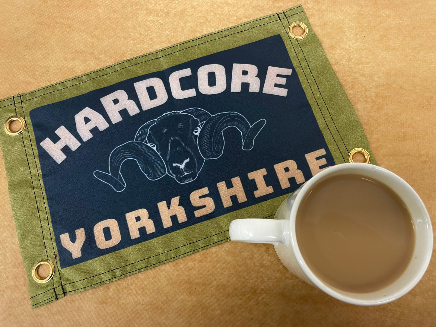 'HARDCORE YORKSHIRE' (Swaledale Sheep) Wall Pennant