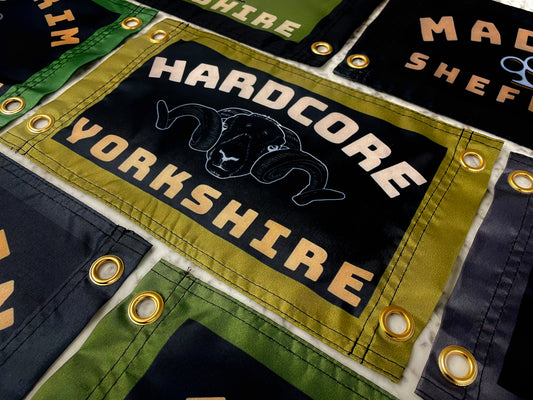 'HARDCORE YORKSHIRE' (Swaledale Sheep) Wall Pennant