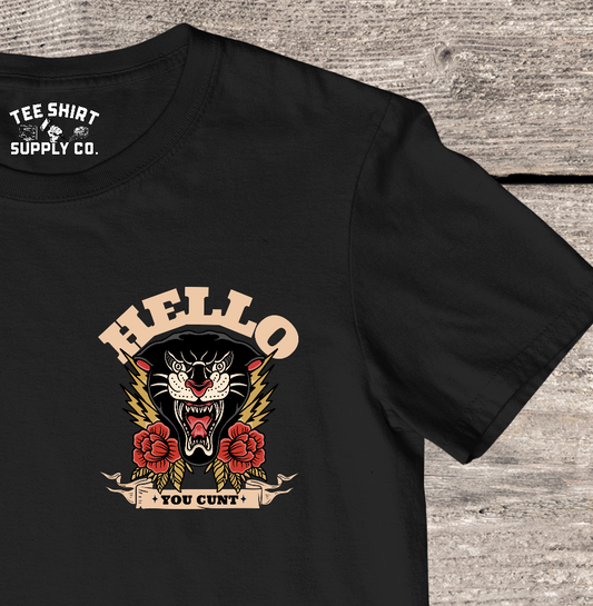 'HELLO' TATTOO TEE SHIRT