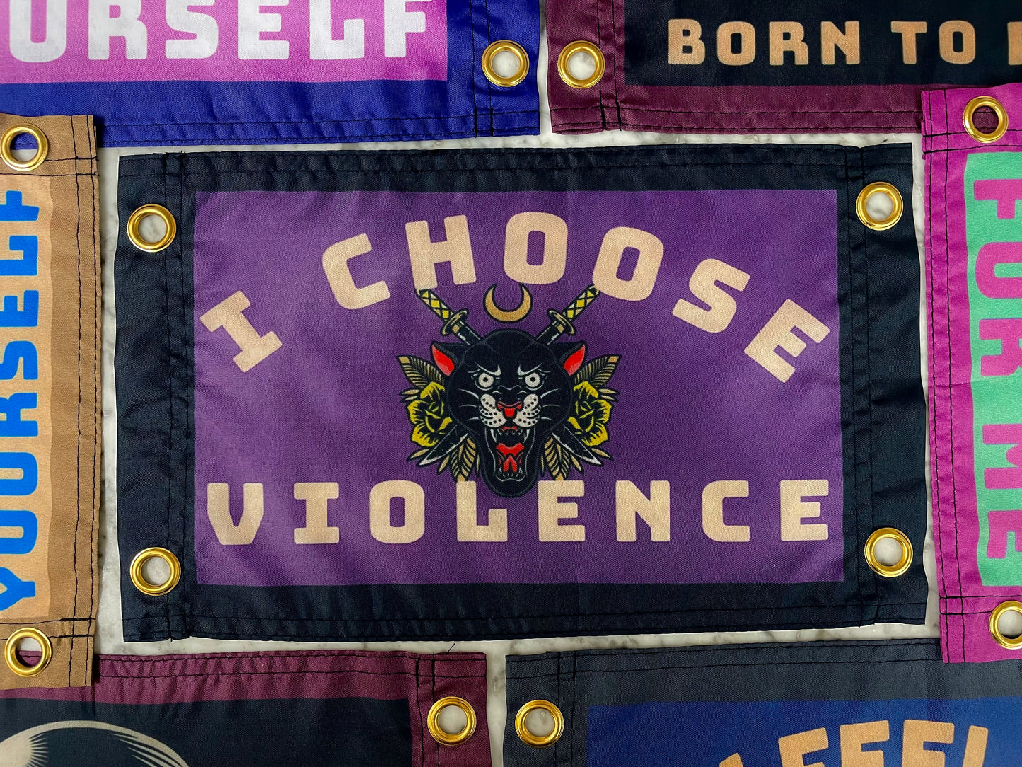'I CHOOSE VIOLENCE' Wall Pennant