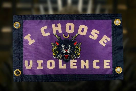'I CHOOSE VIOLENCE' Wall Pennant