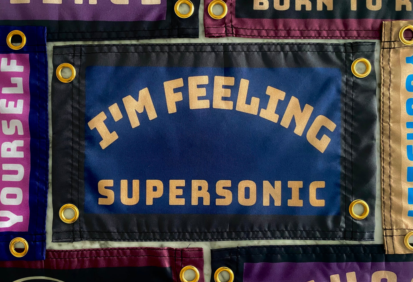 'FEELING SUPERSONIC' Wall Pennant