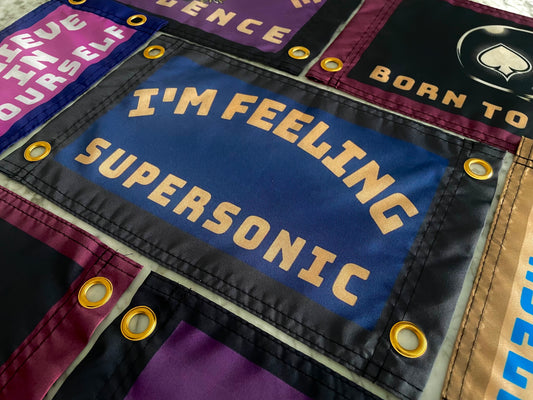 'FEELING SUPERSONIC' Wall Pennant