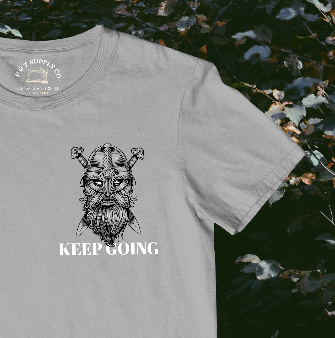 'KEEP GOING' VIKING TEE SHIRT