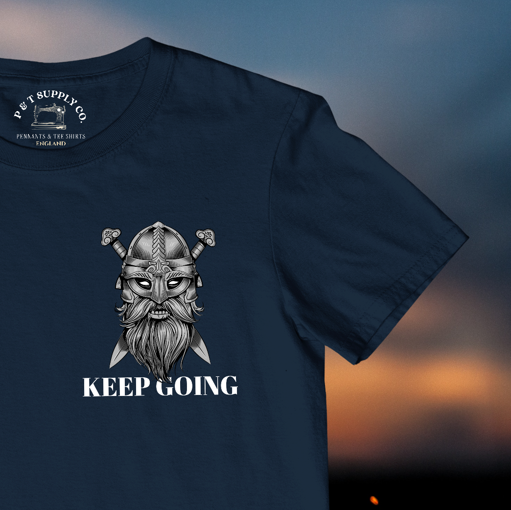 'KEEP GOING' VIKING TEE SHIRT