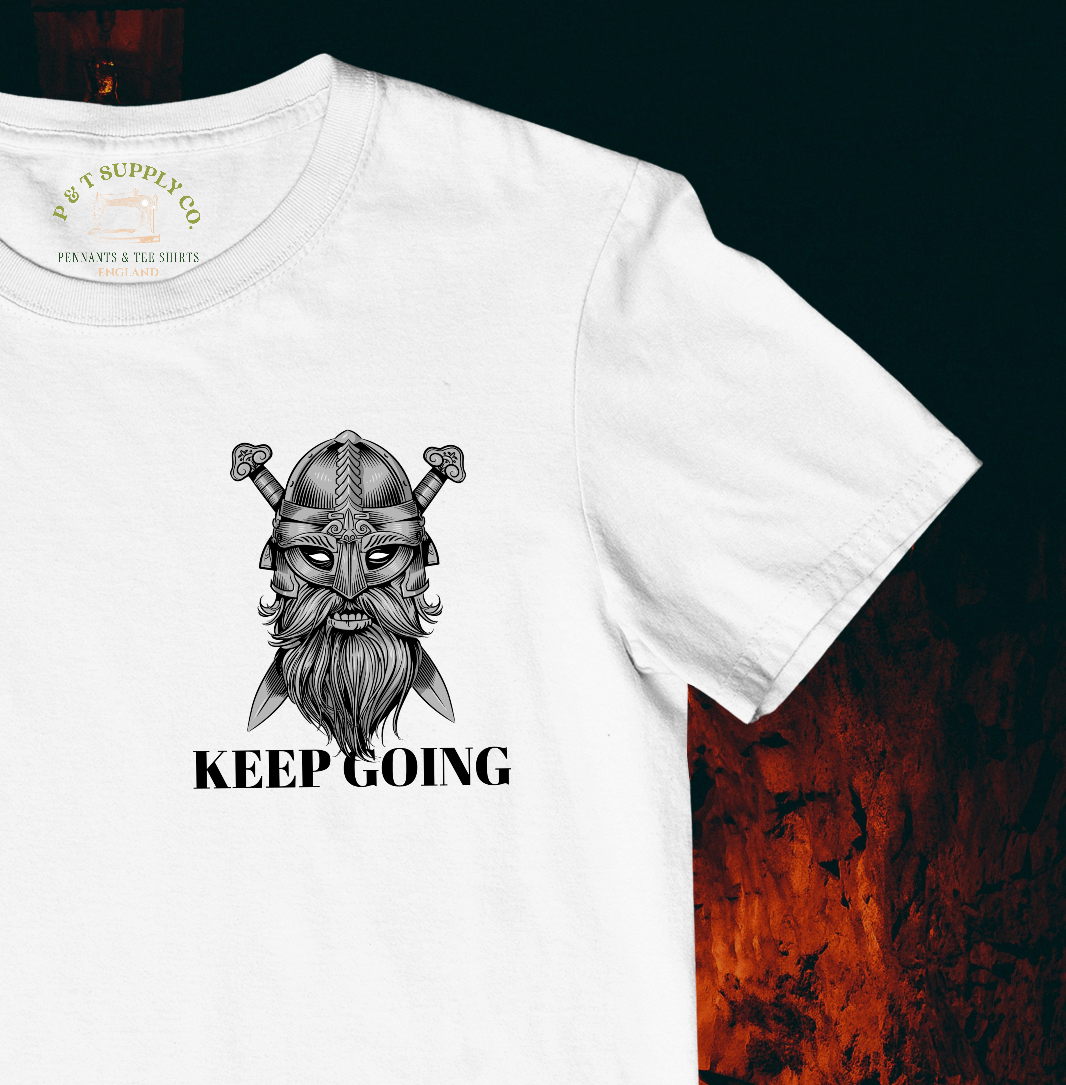 'KEEP GOING' VIKING TEE SHIRT