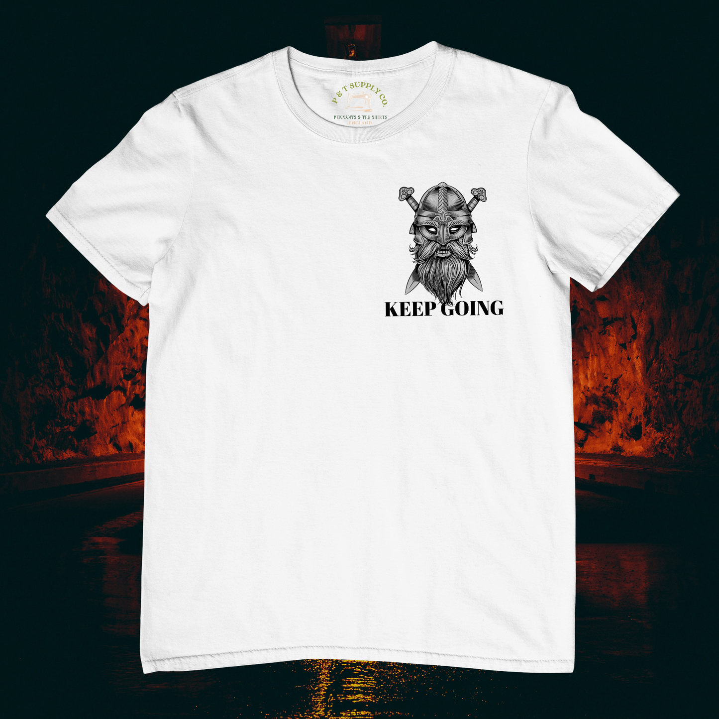 'KEEP GOING' VIKING TEE SHIRT