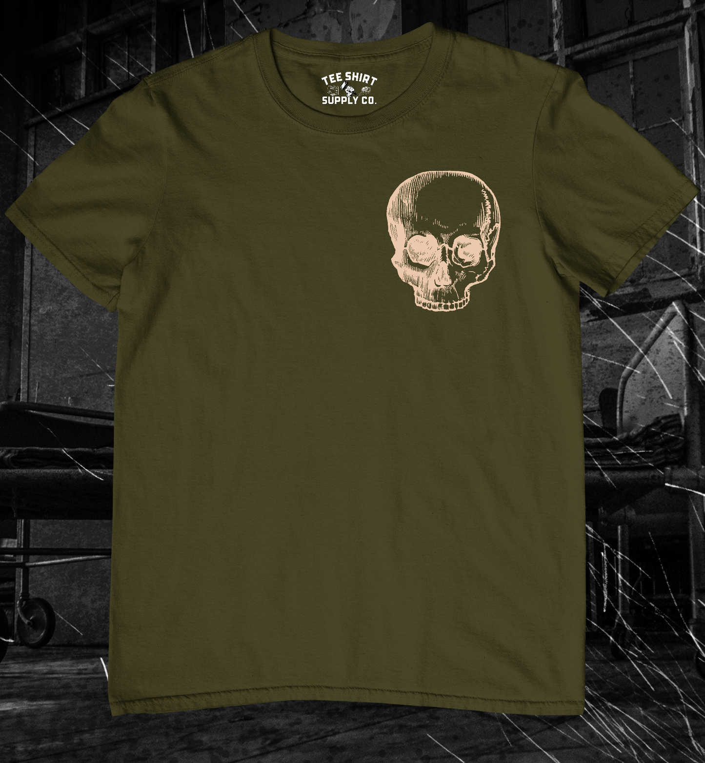 'CRANIUM - SAND' TEE SHIRT