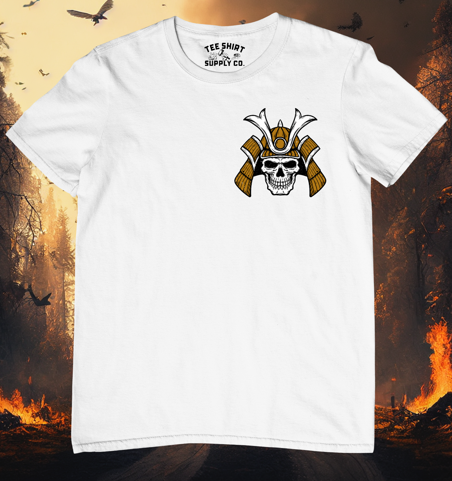 'SAMURAI SKULL' TEE SHIRT