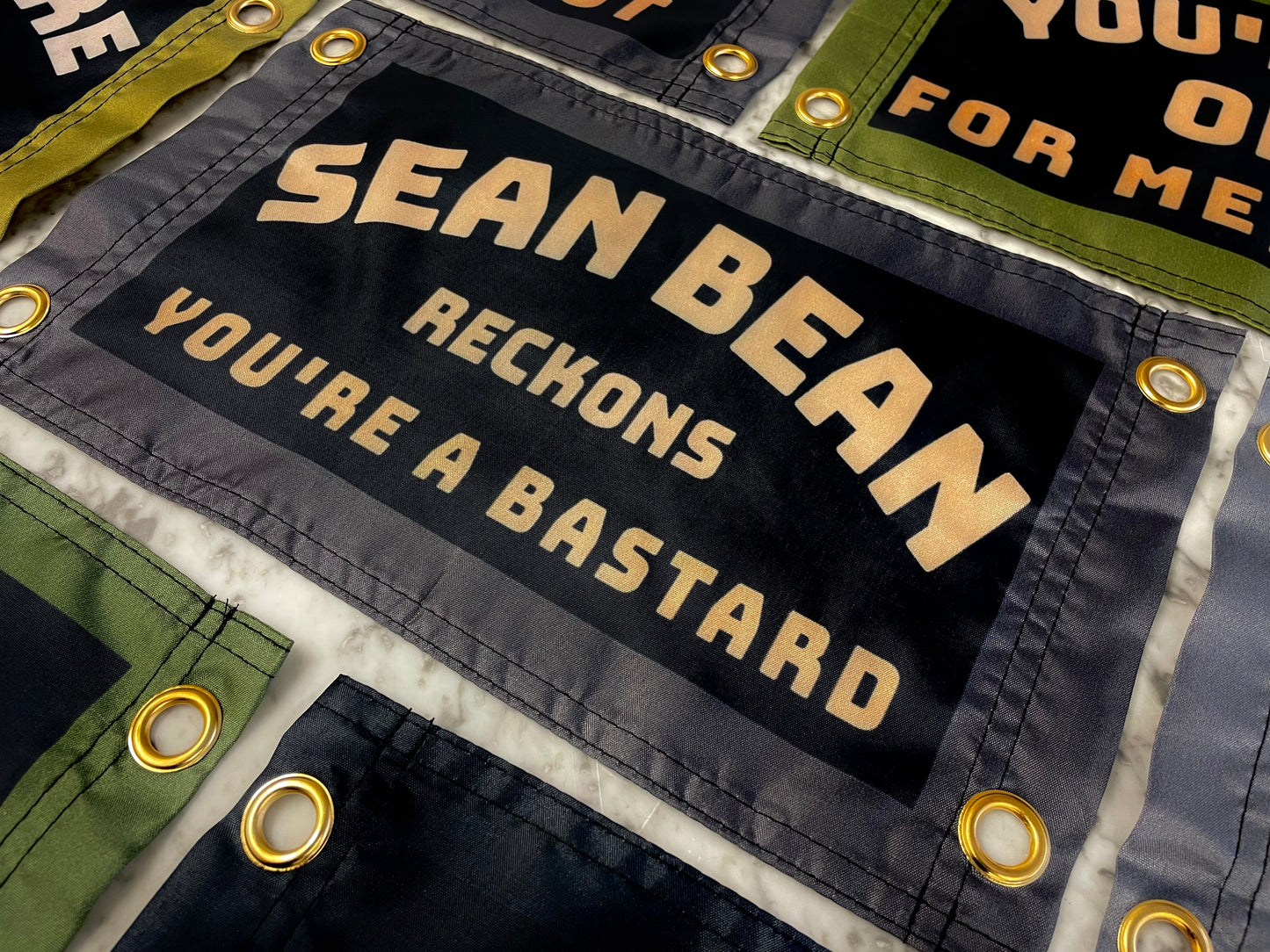 'SEAN BEAN RECKONS YOU'RE A BASTARD' Wall Pennant