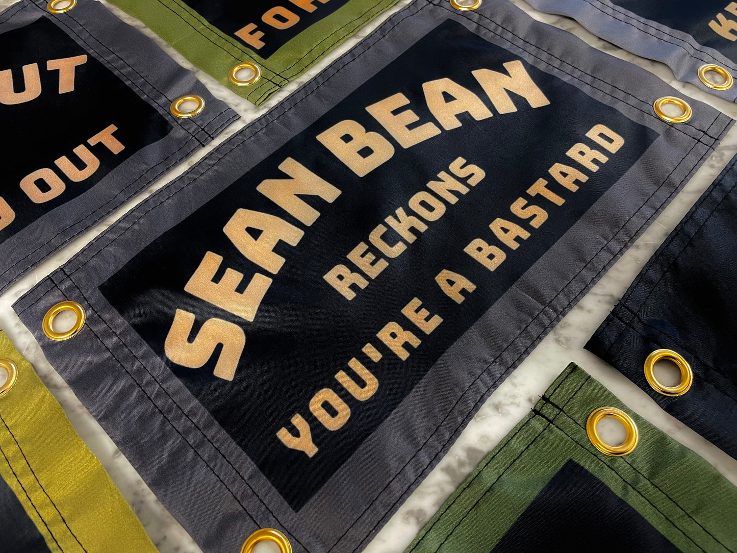 'SEAN BEAN RECKONS YOU'RE A BASTARD' Wall Pennant