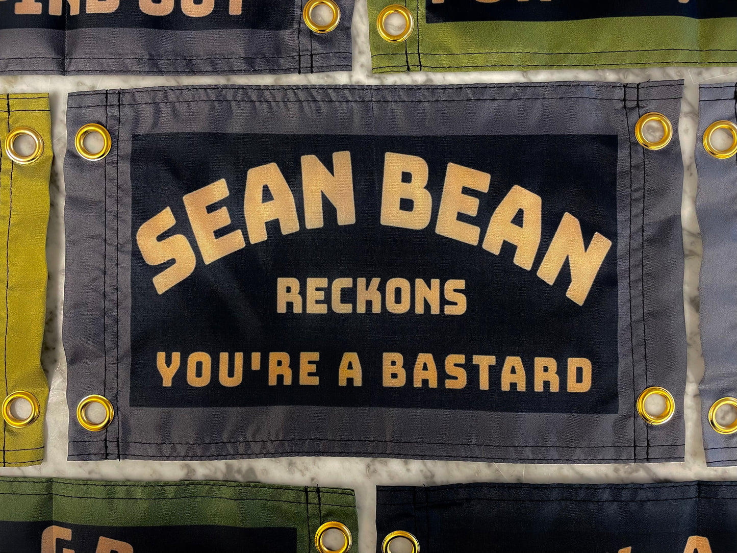 'SEAN BEAN RECKONS YOU'RE A BASTARD' Wall Pennant