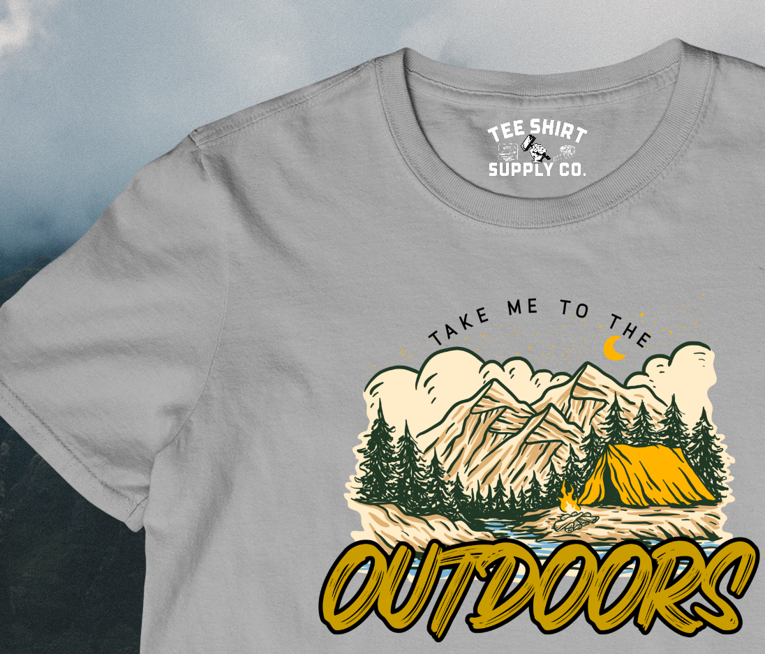 'TAKE ME TO THE OUTDOORS' TEE SHIRT