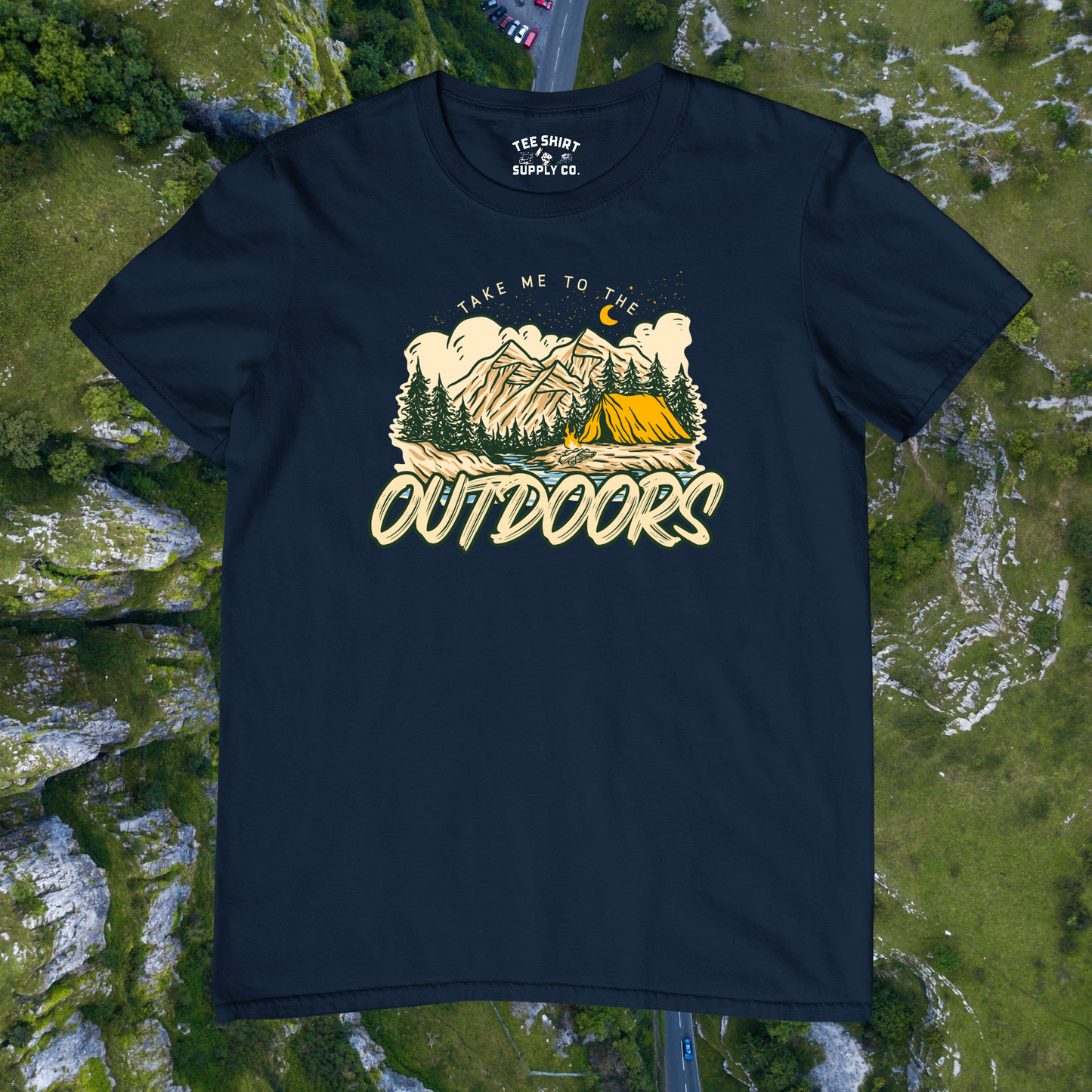 'TAKE ME TO THE OUTDOORS' TEE SHIRT