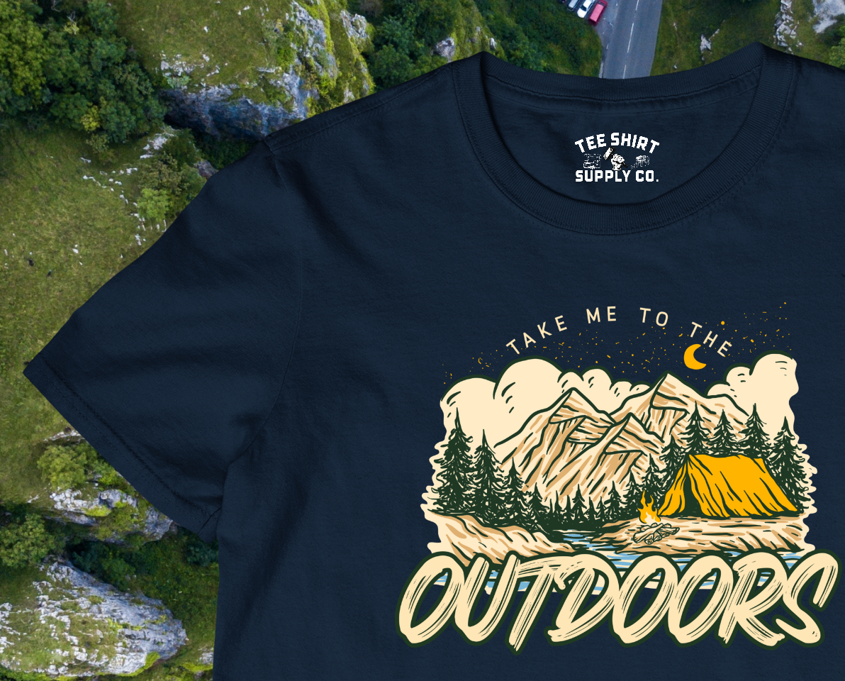 'TAKE ME TO THE OUTDOORS' TEE SHIRT