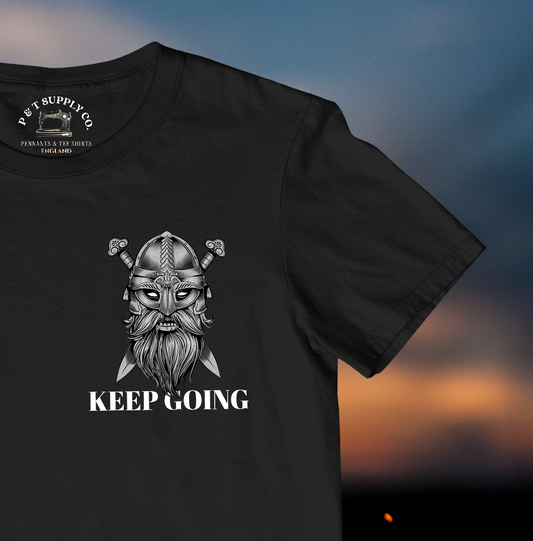 'KEEP GOING' VIKING TEE SHIRT