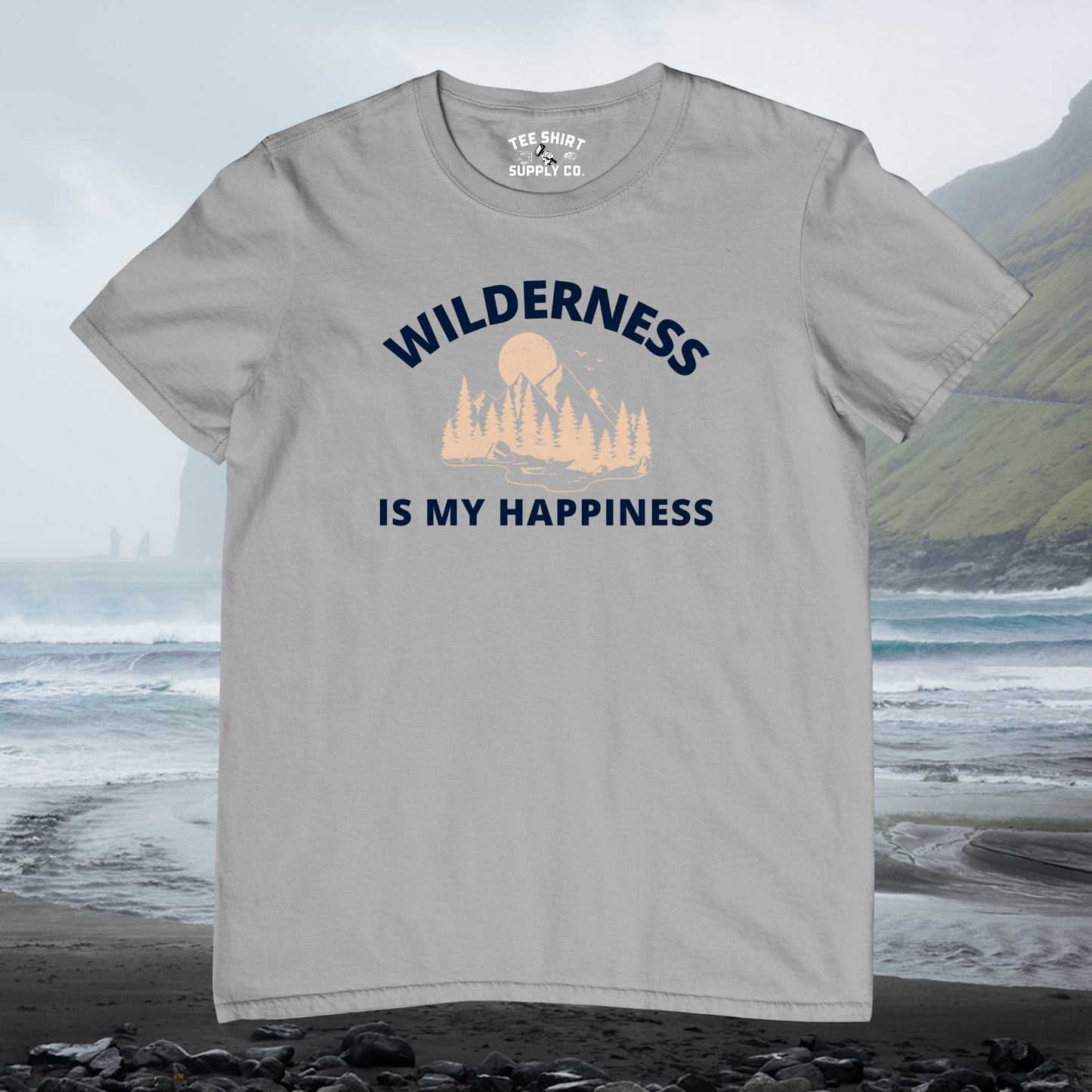 'WILDERNESS IS MY HAPPINESS' TEE SHIRT