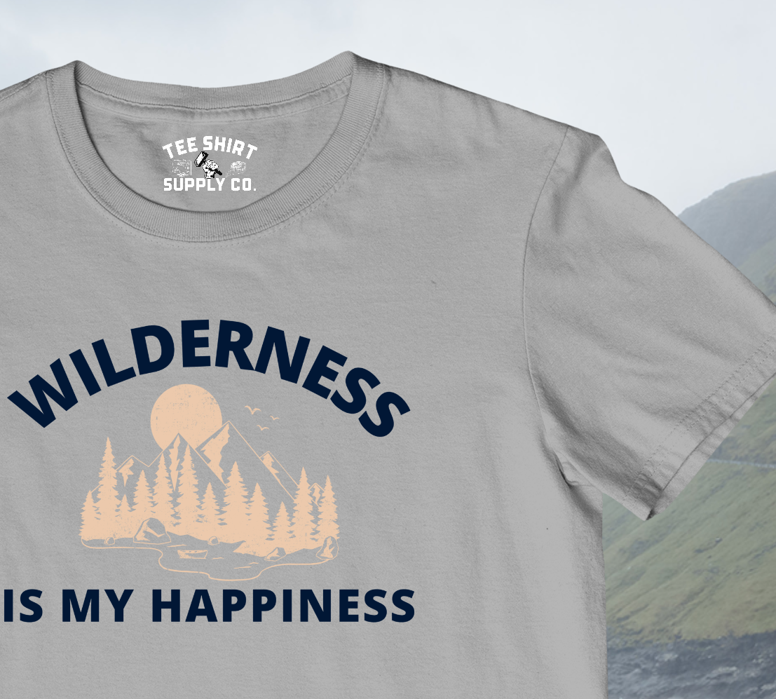 'WILDERNESS IS MY HAPPINESS' TEE SHIRT