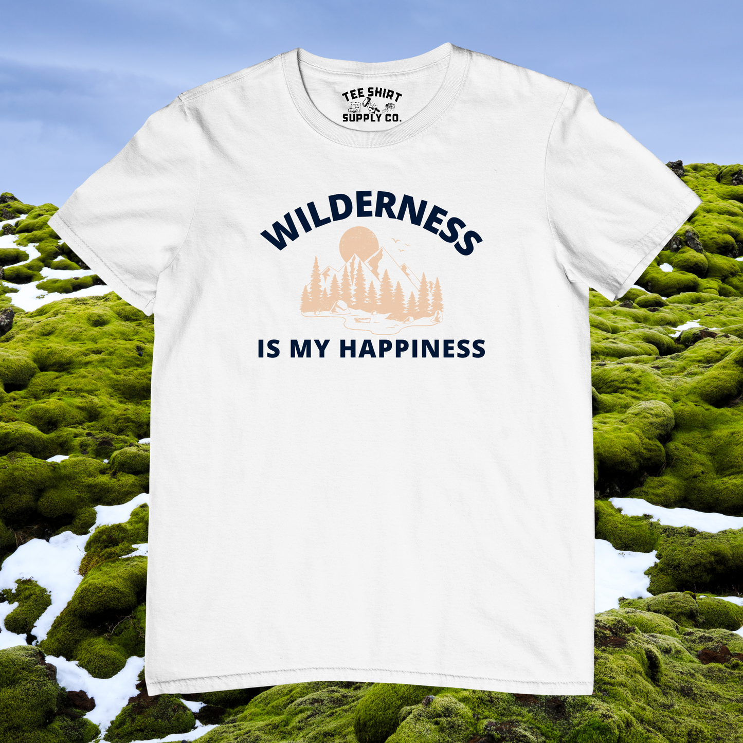 'WILDERNESS IS MY HAPPINESS' TEE SHIRT